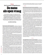 2022-06-23 (De Groene Amsterdammer) De mens als open vraag. Het Europese oorlogsdilemma